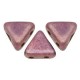 Les perles par Puca® Kheops kralen Opaque mix amethyst/gold ceramic look 03000/15726